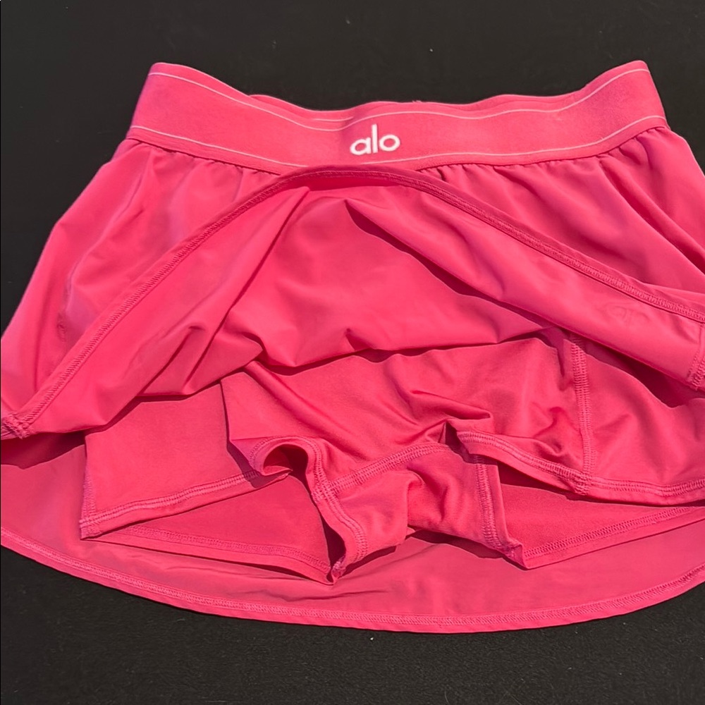 Alo Pink/fuchsia match point tennis skirt - Picture 3 of 4